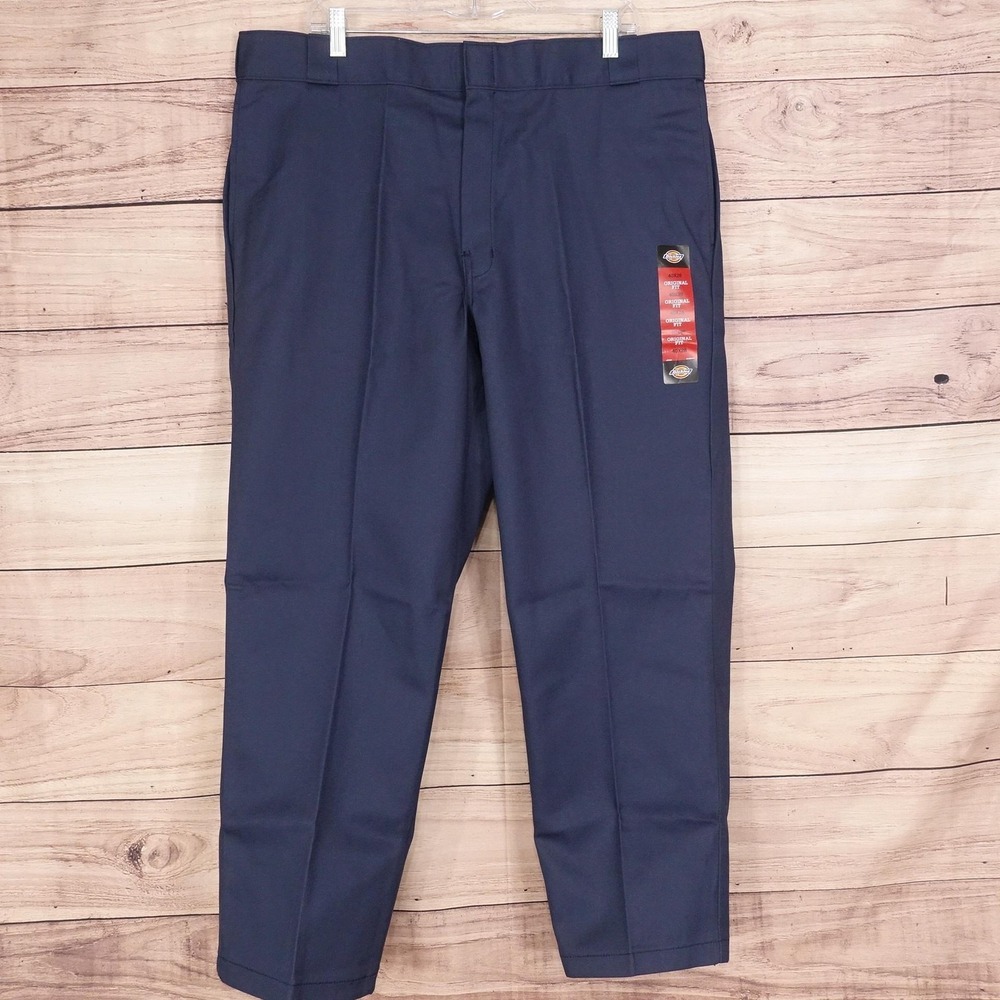 New! Dickies 874 Work Pants Mens‎ 40x28 Blue Original Fit Wrinkle Resistant